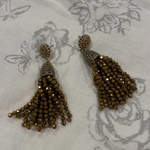 Brassy Gold Earrings - Picture 1 of 2